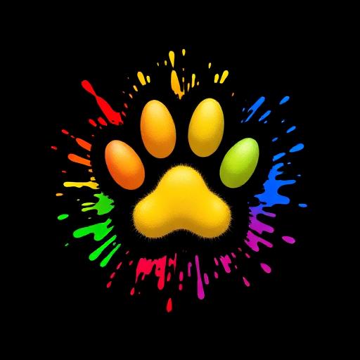 Furbound rainbow paw